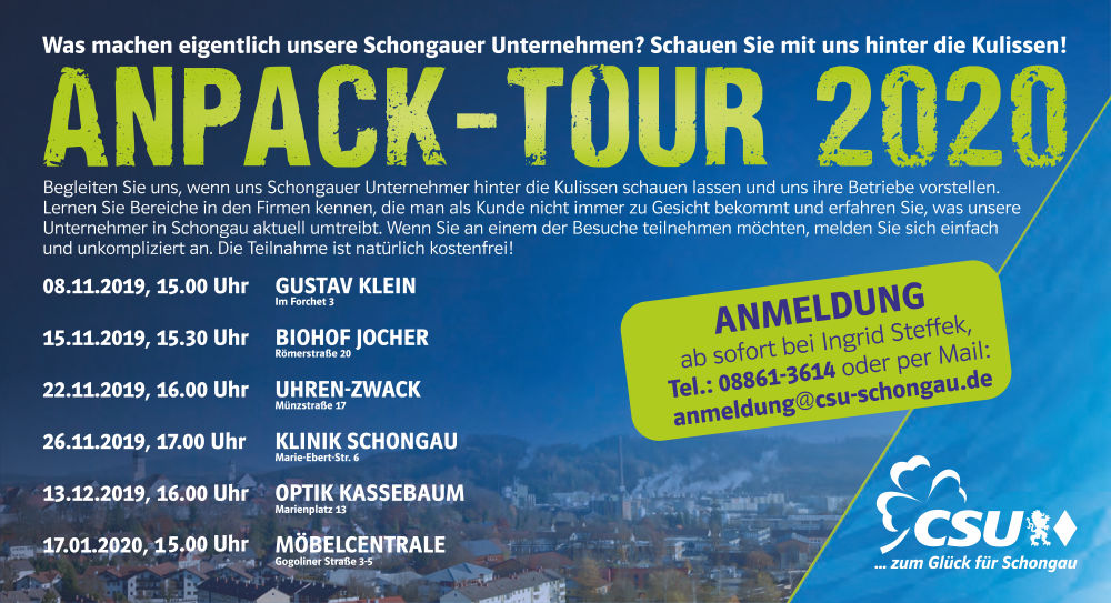 Anpack-Tour im Krankenhaus Schongau